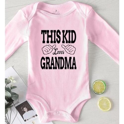 Kids Clothing Boys Summer Clothes Children Jumpsuits Newborn Baby Girl Winter Costume Clothing for Babies Love Grandma