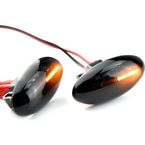 Dynamic Turn Signal Light For Peugeot 107 206 307 407 607 For Citroen C1 C2 C3 C5 C6 LED Side Marker Sequential Lamp Blinker