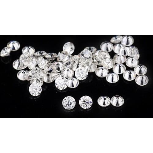 EF small size 2mm round cut synthetic loose moissanites stones beads