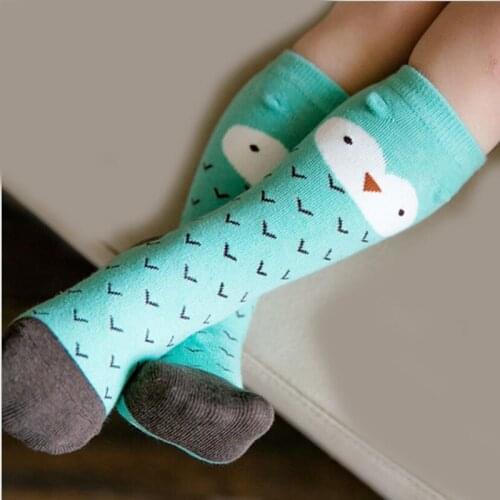 Baby Girls Socks Knee High Princess Socks Girl Boy Baby Socks Long Tube Kids Child Booties Vertical animal pattern socks
