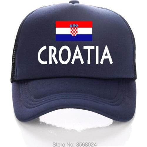Trucker Hats Adult Football Mesh Baseball Cap Women Sun Hat CROATIA Flag For Men Snapback Summer Peaked