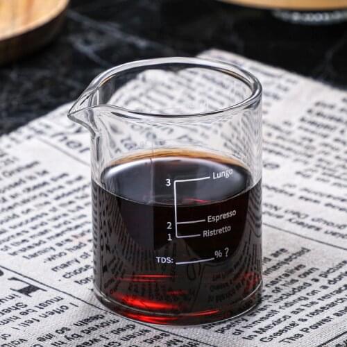 Coffee Cup with Spout Espresso Glass Coffee Measuring Cup Glass Coffee Cup Glass Milk Cup Milk Cup