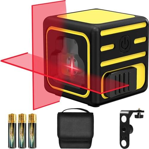 Fancyall Laser Level 15m, Horizontal and Vertical Self-leveling Laser Level, Laser Red, Two Modes, With 360° Rotating Magneti