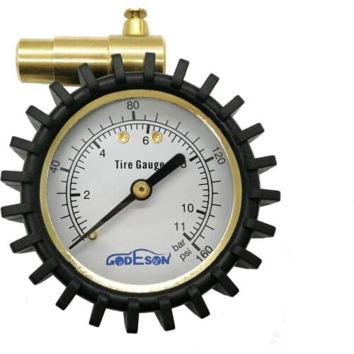 Bike Presta Valve Tire Air Pressure Gauge with Release for Mountain Bicycle Fat Tires,Low Pressure 30PSI 160PSI Road Cycling