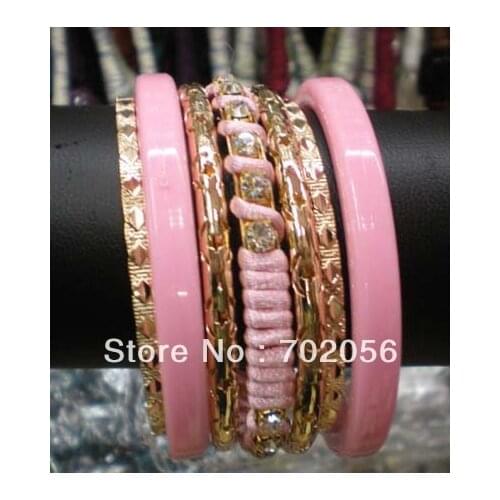Fashion bangles sets Bracelets Fashion Retro Style Multipayers Bangle Bracelet 10sets/lot #2917