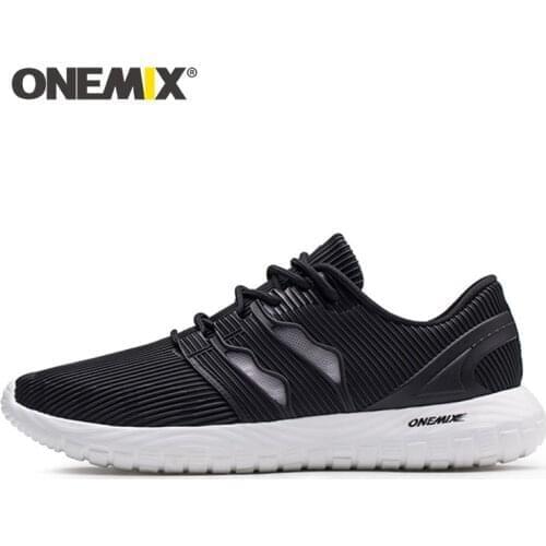 Onemix 2020 summerUnisex Casual Shoes Soft New Flats Shoes Fashion BreathableMesh Vulcanization Lace-Up Men Sneakers Loafer