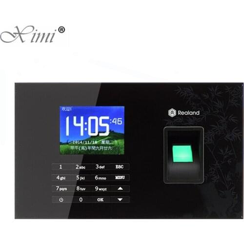 A-C051 P2P Biometric Fingerprint Time Attendance System Clock Recorder Employee Recognition Recording Device Electronic Machine