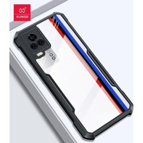 For VIVO IQOO 7 XUNDD Original Shockproof Protective Case With Airbag Technology Shell Transparent For VIVO IQOO 7 Phone Cover
