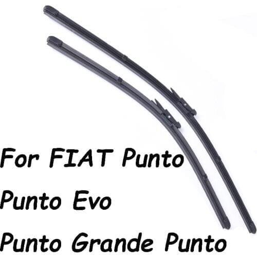 Front & Rear Wiper Blades For FIAT Punto Evo/Punto 3 Doors / Punto 5 Doors/Grande Punto From 1999 2000 To 2016 Car Accessories