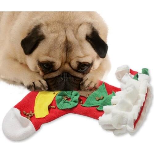 Plush Christmas Socks Pet Dog Chew Toys For Small Dogs Chihuahua Pug Puppy Toys Dogs Pets Supplies