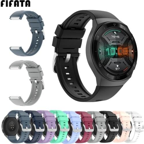 FIFATA Silicone Strap For Huawei GT 2e Watch Band Wriststrap For Huawei Smart Watch GT2e 46mm Replacement Bracelet Sports Band