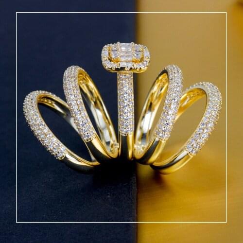 TIRIM Luxury Creative Ring for Women Party Wedding & Engagement Cubic Zirconia Charm Wed Finger Rings CZ кольцо женское New 2020