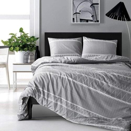 Gray bedding set Twin double queen king duvet cover sets microfiber bed linen hotel quilt cover set