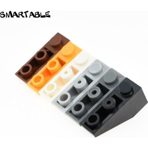 Smartable Brick Slope Inverted 45 1x3 Building Blocks MOC Part Toy For Kid Creative Compatible All Brands Technic 4287 60pcs/lot