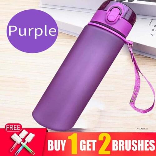 Sport Drinking Gourd Bottles Shaker Cute Water Bottle Creative School Bottled Drink Transparent Frosted Bottles Gym Waterbottle