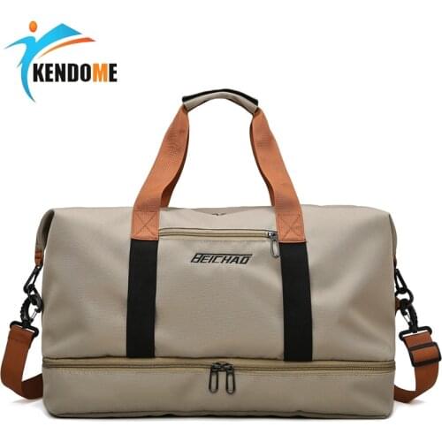 Women Sport Gym Bag Men Big Fitness Handbag Waterproof Training Travel Bag Light Weight Shoulder Bag sac de sport 3 Colors