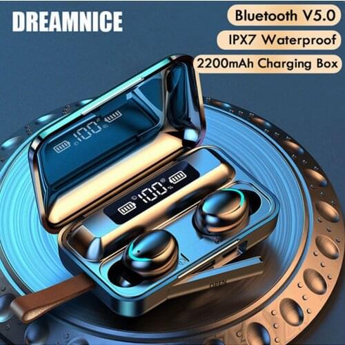 TWS Bluetooth 5.0 Earphones Touch Wireless Headphones Sports Bluetooth Earphone F9 Earbuds Mini Bluetooth Headset For All Phones