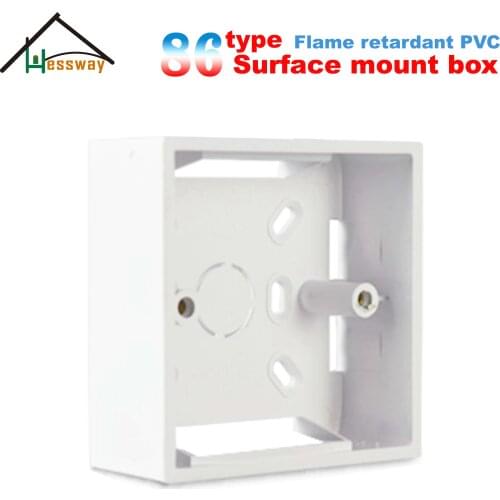 Universal Wall Mounting Box with 86 type surface mount box for Depth 35mm/42mm/50mm optional