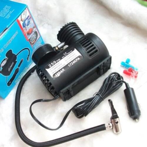 Universal Car Auto Inflator 12V DC 300 PSI Portable Mini Electric Air Pump Compressor Kit For Car Tire Ball Bicycle Motorcycle