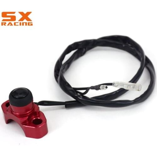 Motorcycle Red CNC Universal Kill Switch Stop Start Button For HONDA CR125R CR250R CR500R CRF150R CRF150F CRF250R XR250R XR600
