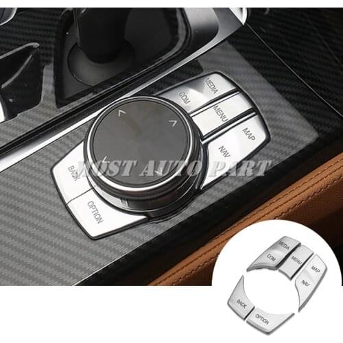 Inner Console iDrive Multimedia Button Cover For BMW X3 X4 G01 G02 2018-2020 Car accesories interior Car decoration