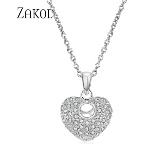 Подвески сердца ZAKOL China At AliExpress