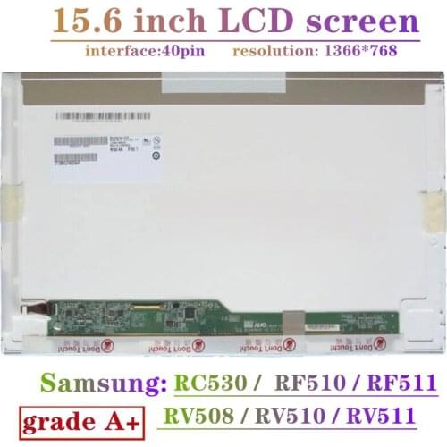 For Samsung NP RC530 RF510 RF511 RV508 RV510 RV511 laptop lcd LED screen display LVDS WXGA 1366x768 40PINS