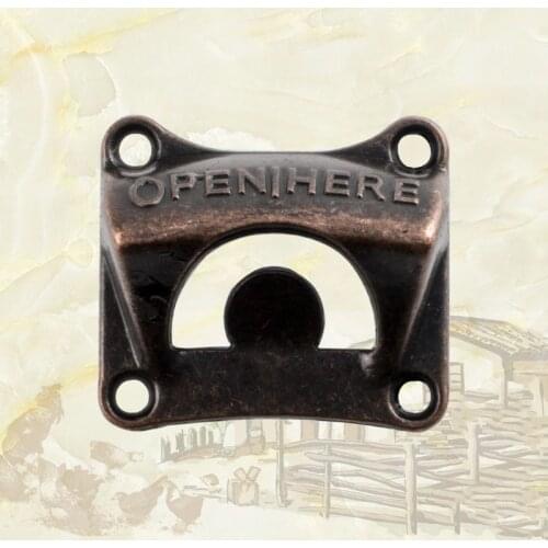 1PC Wall Mounted Wine Beer Soda Bottle Cap Opener Vintage Bronze Bar Accessories Beer Bottle Opener Kitchen Accessories Supplies