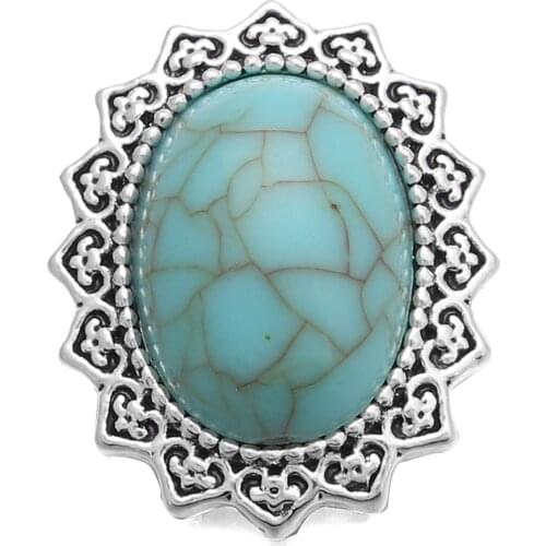 10pcs/lot 2018 Snap Jewelry Buttons Flower Stone 18mm Snap Buttons Fit 18mm Snap Bracelets Women Alloy Button Jewelry