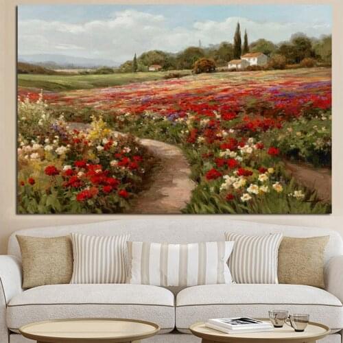 5D Claude Monet Poplars Poppy Fields Landscape Diy Diamond Painting Wall Stickers Home Decor Living RoomZP-4580