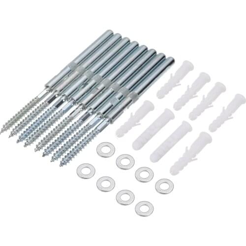 8pcs Metal Shelf Bracket with Screw Hidden Floating Shelf Kit Concealed Wall Mounted Bracket Heavy Duty Support