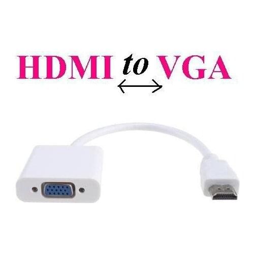 400pcs HDMI to VGA Adapter Converter HDMI Cable Support Full HD 1080P HDTV HDMI to VGA For PC Laptop