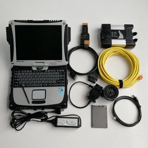 Auto Diagnostic Tool Icom Next with fast Running 720GB New SSD & Software V12.2020 installed on Used Laptop CF-19