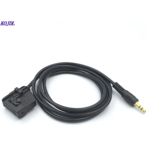 Car radio 3.5mm Audio Aux Cable male Jack Adapter mp3 input 18Pin Connector for Volkswagen radio MFD2 RNS2 Passat Golf KOJDL