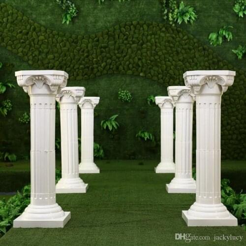 White Plastic Roman Columns Road Cited For Wedding Favors Party Decorations Hotels Shopping Malls Opened Welcome Road Lead