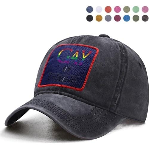 Gay Of Thrones Baseball Cap Woman Man Brand Visor Hat Dad Trucker Solid Snapback Casquette Low Profile Caps Gorras Berets Caps