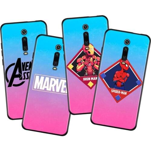 Avengers superhero For Xiaomi Redmi 9i 9T 9A 9C 9 8A 8 GO 7 7A S2 Y2 6 6A 5 5A 4X Prime Pro Plus Black Phone Case