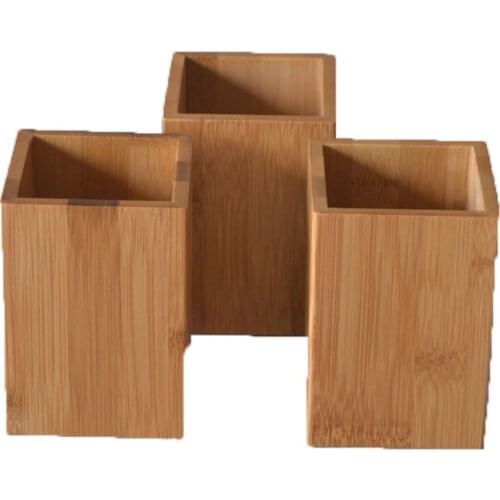 Wooden box custom creative pen holder storage box Wooden desktop living and household items Wooden box storage organizer