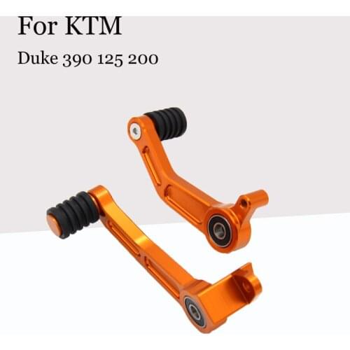 For KTM 390 125 200 Duke 2013 2014 2015 2016 Orange Motorcycle Foot Brake Lever & Gear Shifting Lever Pedal Pair CNC Aluminum