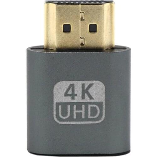 HDMI Dummy Plug Virtual Display Emulator Adapter DDC Edid Support 1920x1080P For Video Card BTC Mining Miner