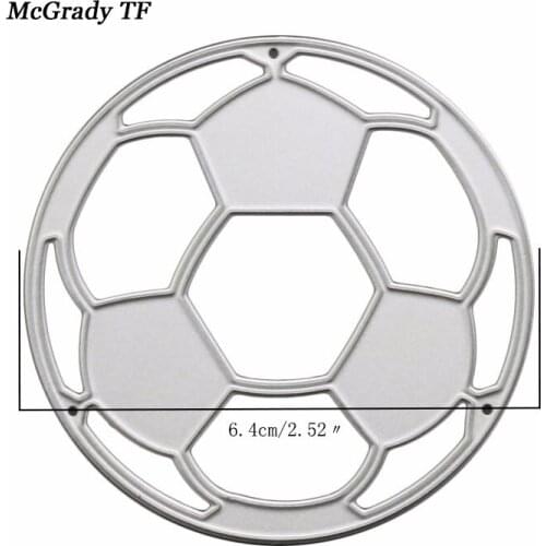 Soccer Football Metal Cutting Dies DIY Photo Album Decoration Cutter Dies Template Scrapbooking Embossing Stencils Card Craft