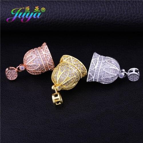 Juya DIY Pearls Necklace Components Hand made Decorative Crown Connector Pendants Accessories For Women Tassels Jewelry Making