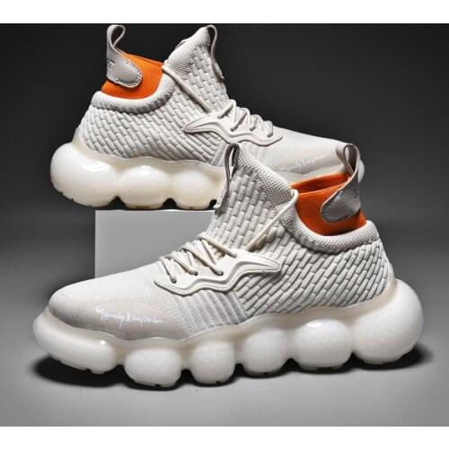 New Design Egg Bottom Fashion Sneakers Breathable Platform Sock Shoes Men Stable Outdoor Jogging Footwear High Quality Zapatilla