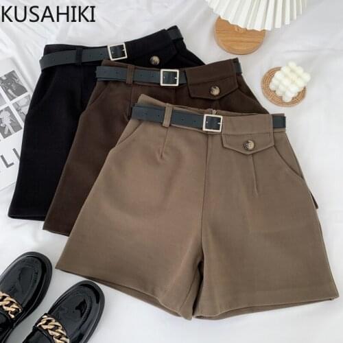 KUSAHIKI Women's Wool Shorts