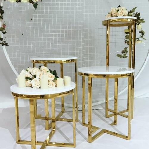 Square Black Metal Backdrop Wedding Stage Backdrop Display Stand With Plinth stand senyu2555