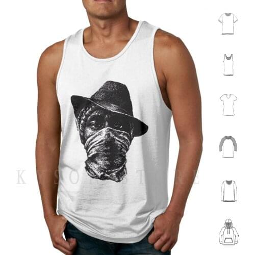 Scribbled Rapper Tank Tops Vest 100% Cotton Mos Def Yasiin Bey Boogie Man Black Dante Pretty Flaco Rap Rapper Hip