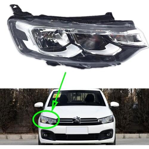 Headlight Assembly For Citroen C-Elysee 2017 2018 Headlamp Assembly Replace Daytime Running Car Light Whole Auto Headlamp
