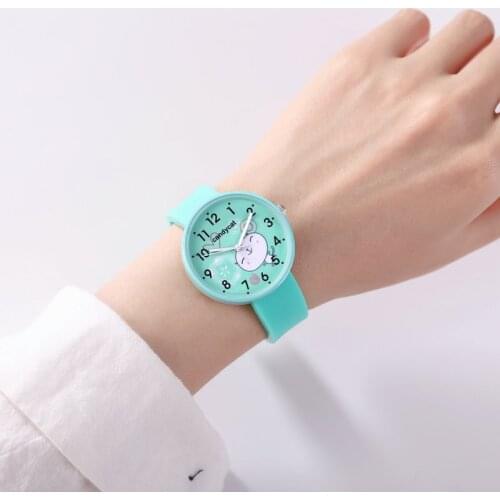 2018 New 3D Cartoon cat fashion silicone kids Watches Children watch Girls Boys Students clock Quartz Wristwatches kol saati