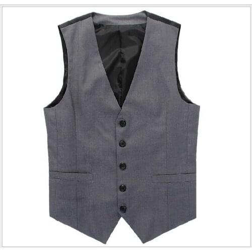 2017 New Arrival suits Vests For Men Slim Fit Male Waistcoat Casual Sleeveless Formal Business vest