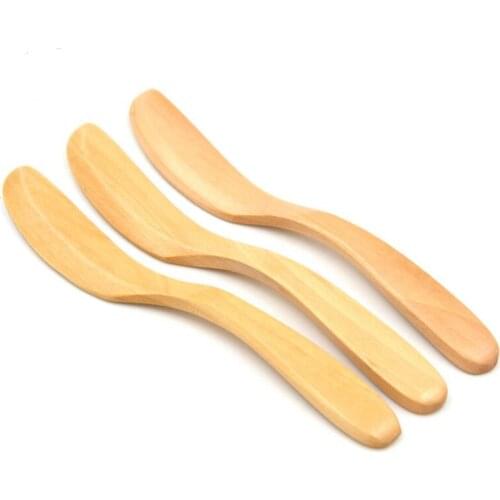 Natural wood cheese knife New arrivel wooden bread butter spatula Green and environmental protection butter knife LX4660
